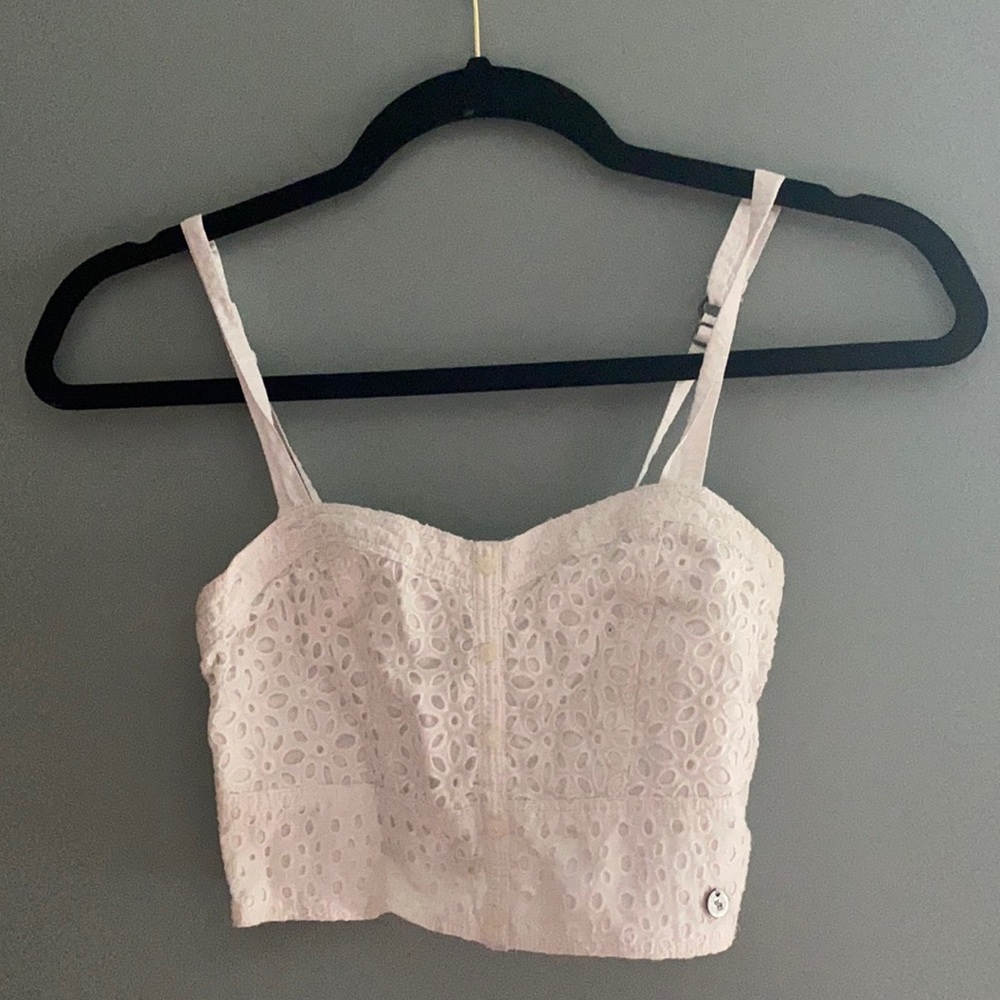 Abercrombie kids embroidered tank top
